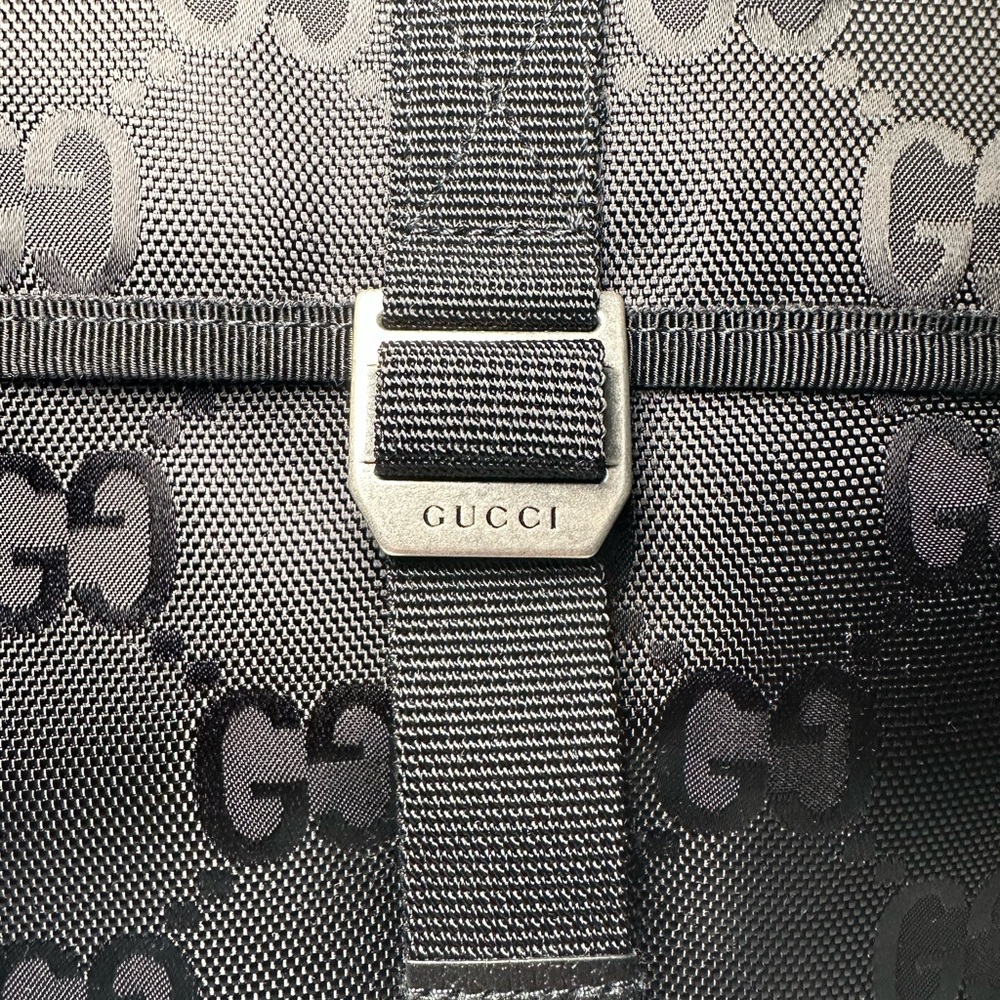 GUCCI GG Off The Grid Black Backpack with Monogram Pattern - Picture 6 of 11